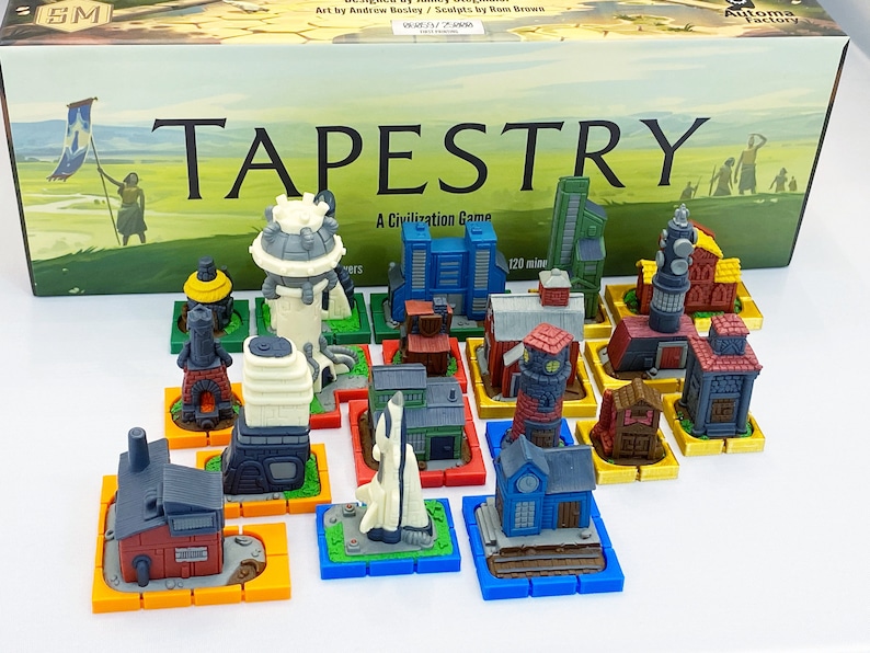 Tapestry & Expansion Board Game Deluxe SnapOn Landmark Bases Etsy