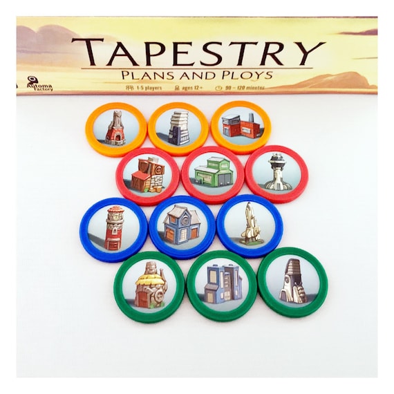 Deluxe Tapestry Landmark Token Shields for Plans and Etsy