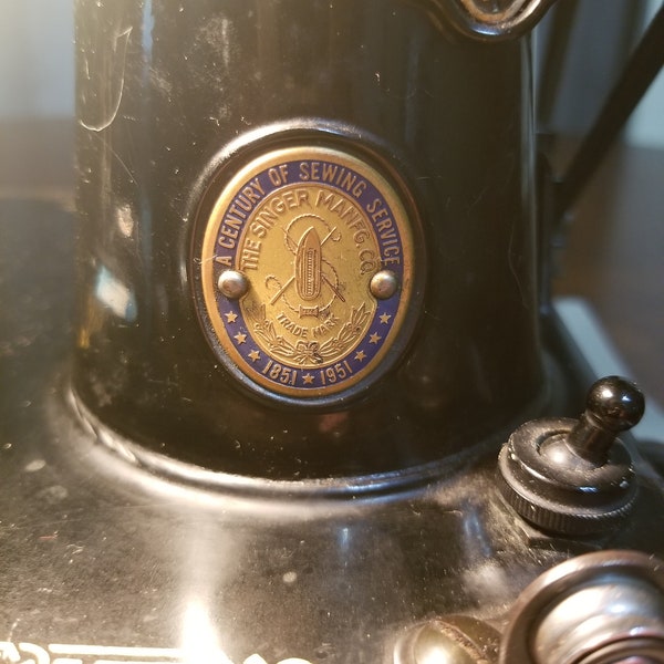 Singer Centennial Featherweight Sewing Machine With Case
