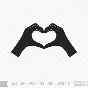 Heart Hands, Valentine's Day svg, Valentine's Day, love, sign, gesture, shape, Heart svg, vector, Digital, SVG, PNG, JPG, dxf, Silhouette