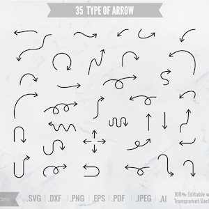Arrow svg, arrow png, arrow clipart, arrow, hand drawn arrow cricut, silhouette file, svg, dxf, png, eps, digital file