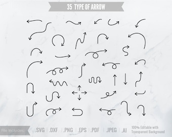 Arrow svg, arrow png, arrow clipart, arrow, hand drawn arrow cricut, silhouette file, svg, dxf, png, eps, digital file