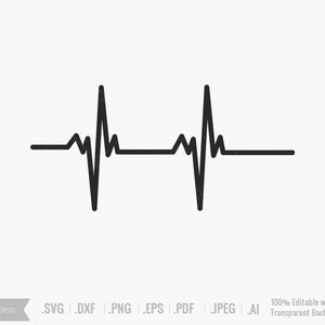 Heartbeat svg, Heart Beat Cricut Svg , Heartbeat Graphic, Heartbeat PNG, Doctor, Nurse, Heart Rate, SVGs, Cricut Cut File, Silhouette File