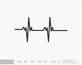 Heartbeat svg, Heart Beat Cricut Svg , Heartbeat Graphic, Heartbeat PNG, Doctor, Nurse, Heart Rate, SVGs, Cricut Cut File, Silhouette File