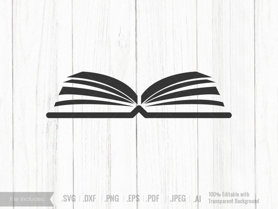 Open Book SVG Vector File