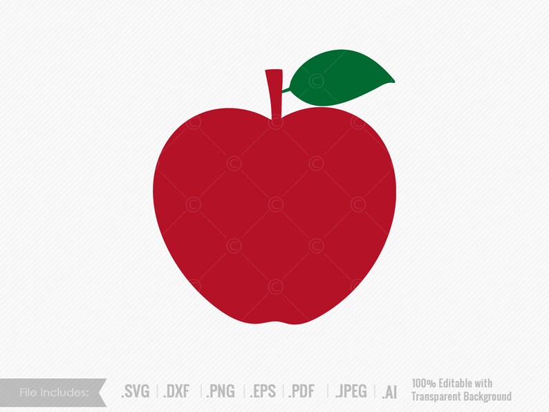 Apple SVG, Apple, Svg, Jpg, Eps, Pdf, Png, Dxf, Ai, Vector Apple, Apple ...
