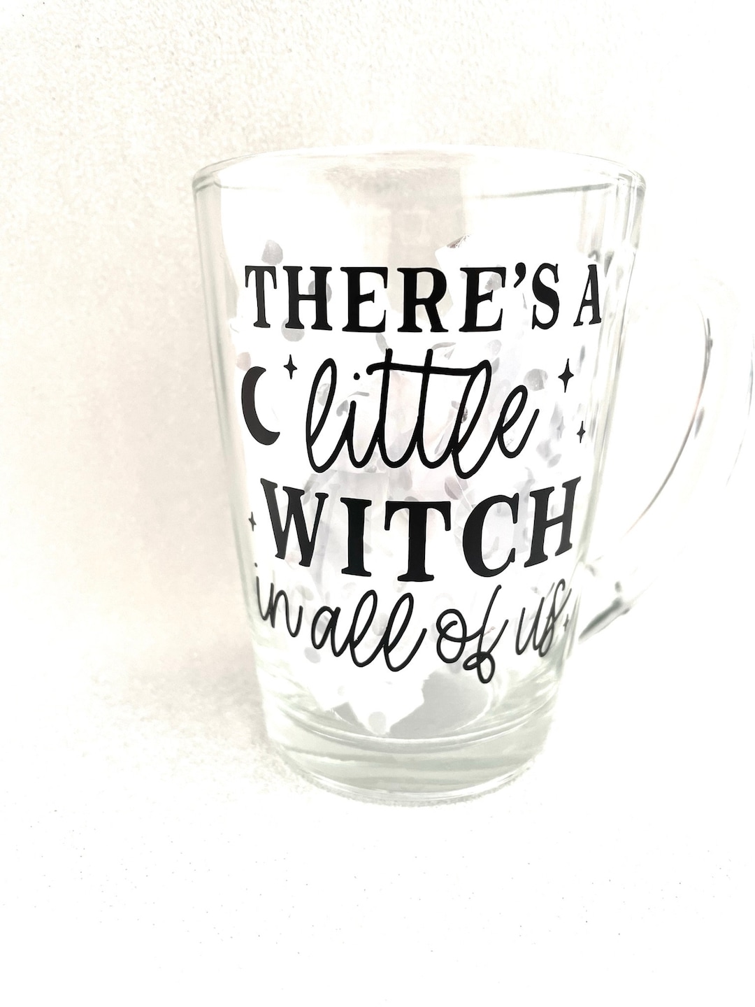 Theres a Little Witch in All of Us Practical Magic Mug Glass - Etsy