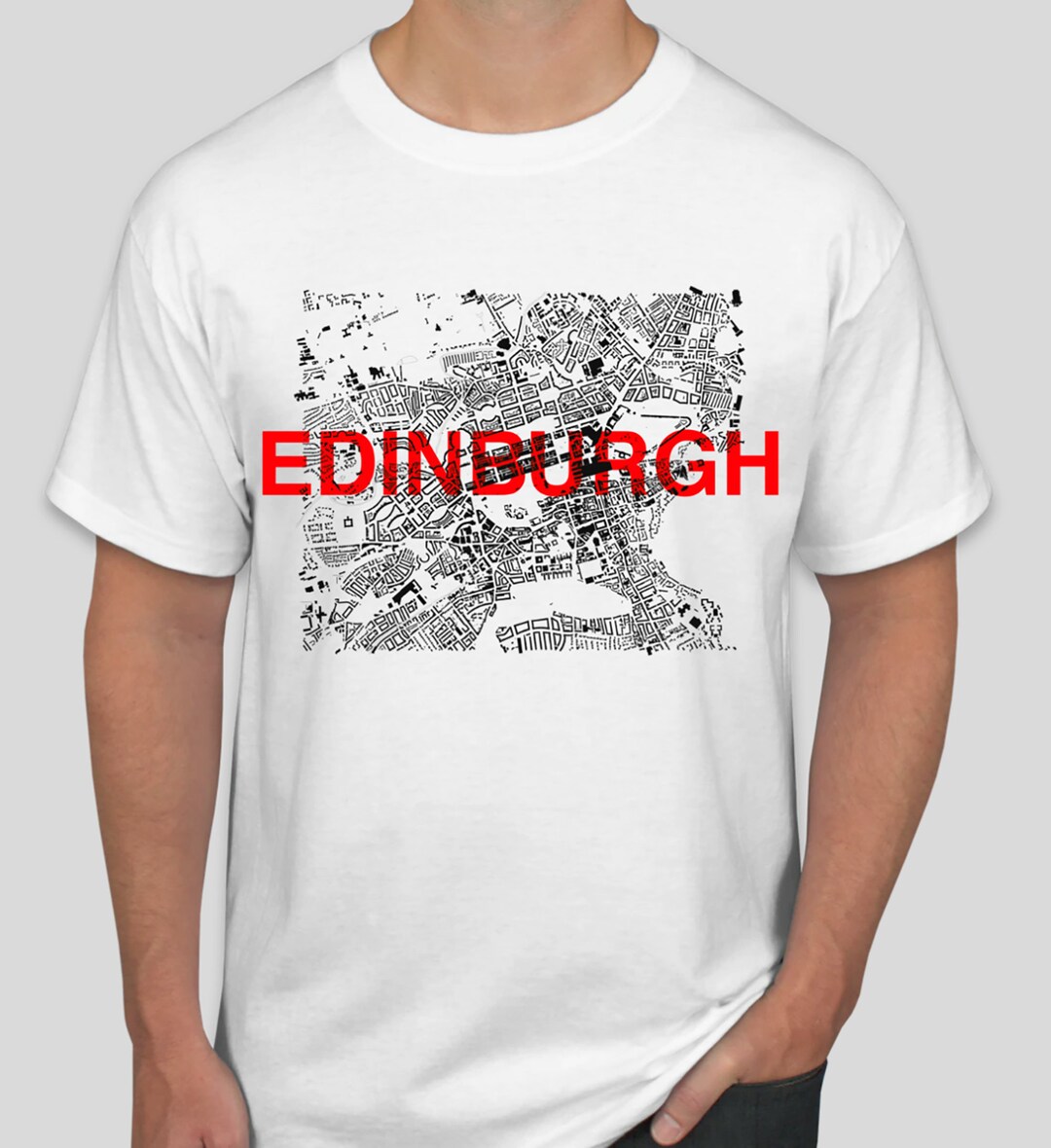Edinburgh Tshirt /figure Ground /city Plan Etsy