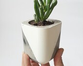 Handmade Concrete Pot With Marble Effect, Concrete Vase, Indoor Planter, Hanging Plants, Concrete Plant Pots