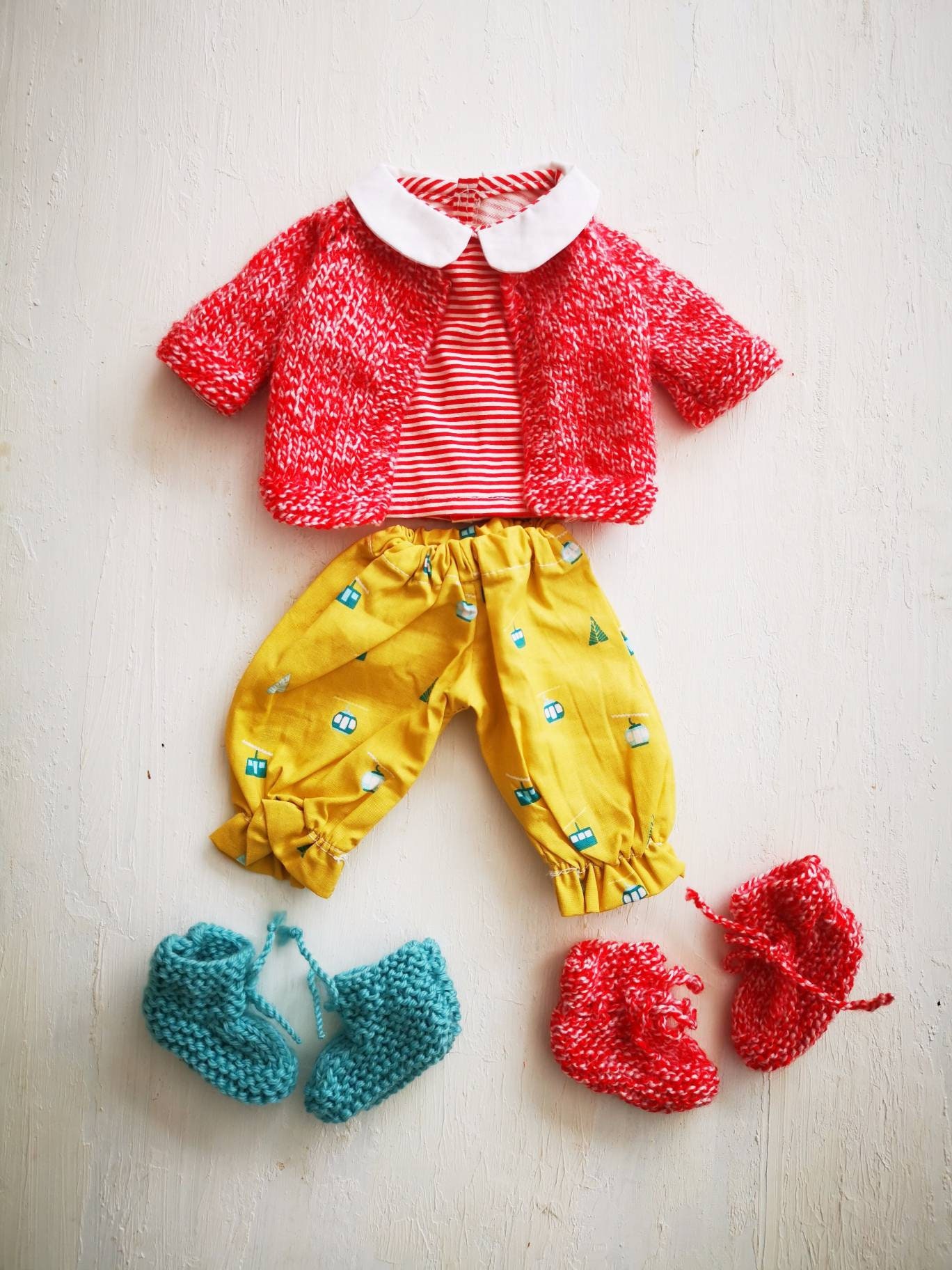 Girl Baby Doll Clothes Set of Doll Outfits Waldorf Doll - Etsy