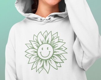 Mental Health Hoodie Empathy Sweatshirt Essentials Hoodie Smiley Face Hoodie Cottagecore Hoodie Positive Hoodie Goblincore Clothing