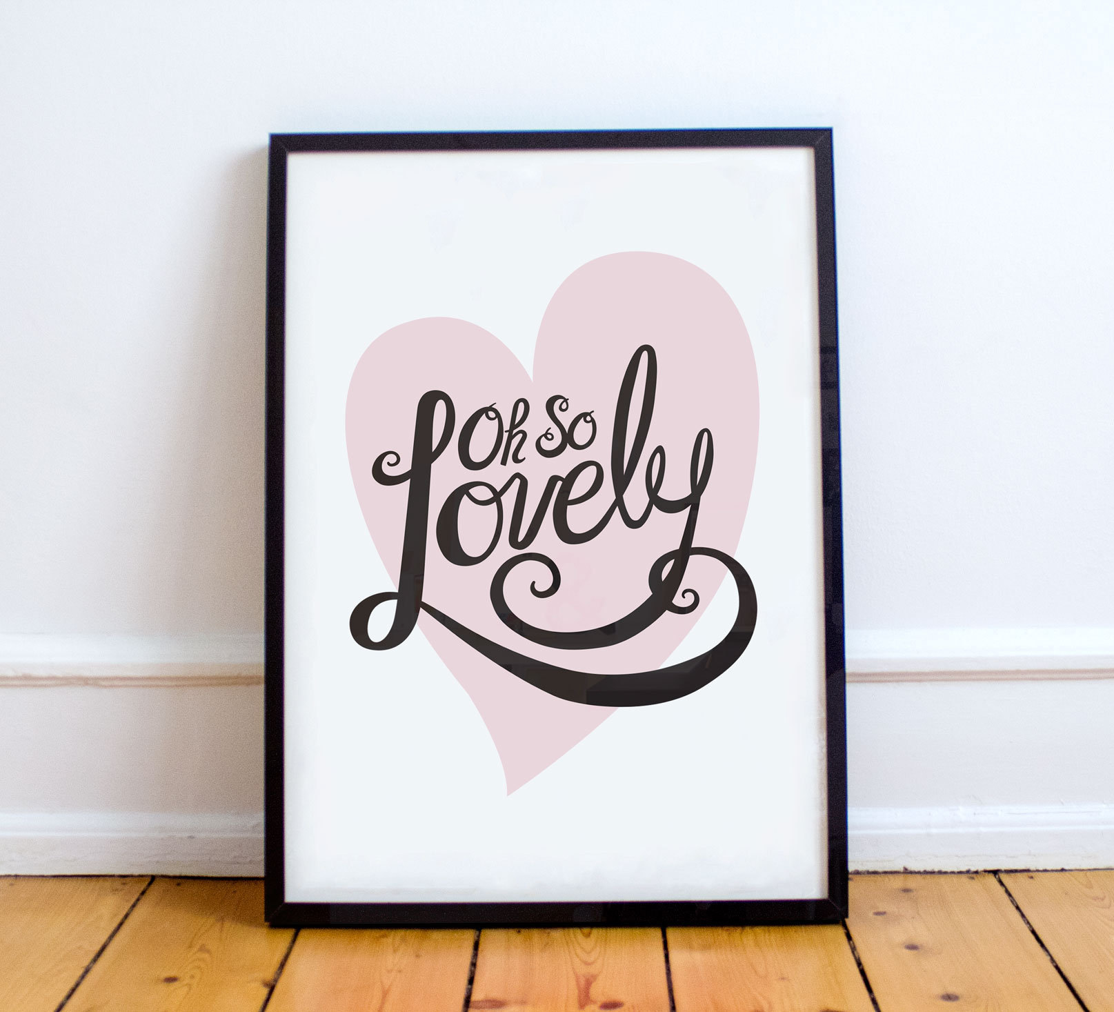 Oh so Lovely, Printable Art, Hand Lettering, Wall Art, Home Decor ...