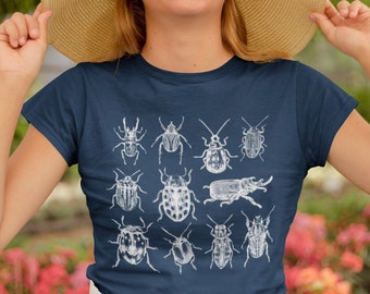 Dark Academia Shirt, Insect Shirt, Goblincore Shirt, Cottage Core Shirt, Goblincore Clothing, Fairycore Clothing, Entomology Shirt
