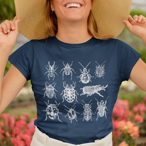 Dark Academia Shirt, Insect Shirt, Goblincore Shirt, Cottage Core Shirt, Goblincore Clothing, Fairycore Clothing, Entomology Shirt