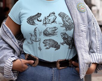 Frog Shirt, Goblincore Shirt, Cottage Core Shirt, Cottagecore Clothes, Fairycore Clothing, Weirdcore Clothing, Goblincore Clothing
