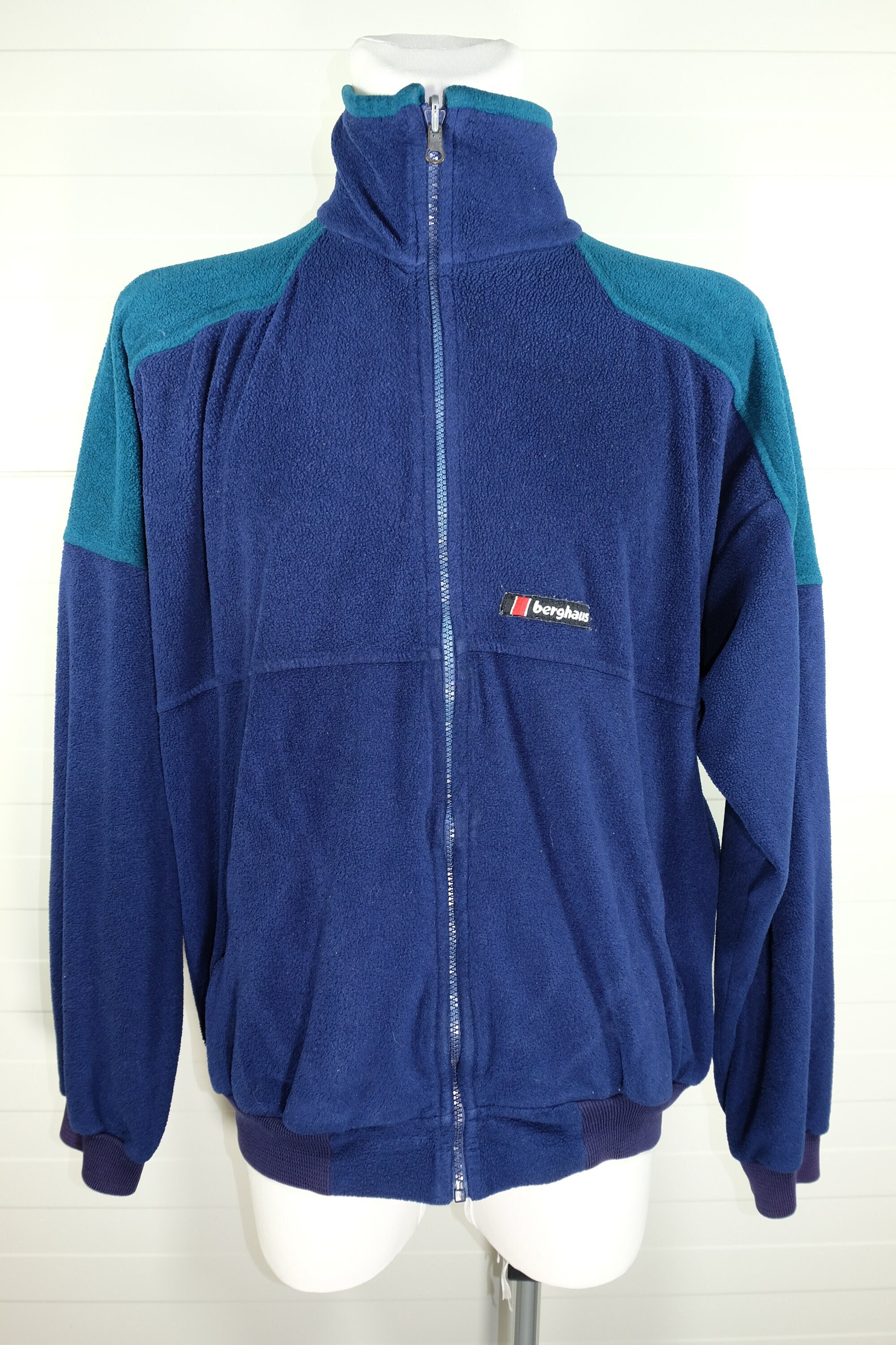 Vintage Berghaus Blue Zip Fleece Made 