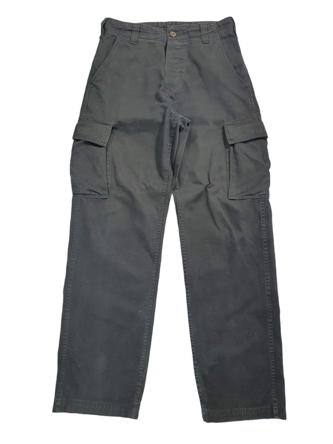 Vintage Mens Carhartt Pants , Dark Blue Cargo Pants 38x34, Dark