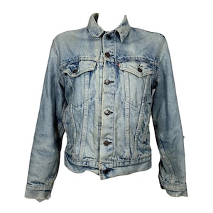 Vintage 1980s Levi&#39;s Made in USA Type 3 Denim Jacket Cotton Lined Women&#39;s Size S