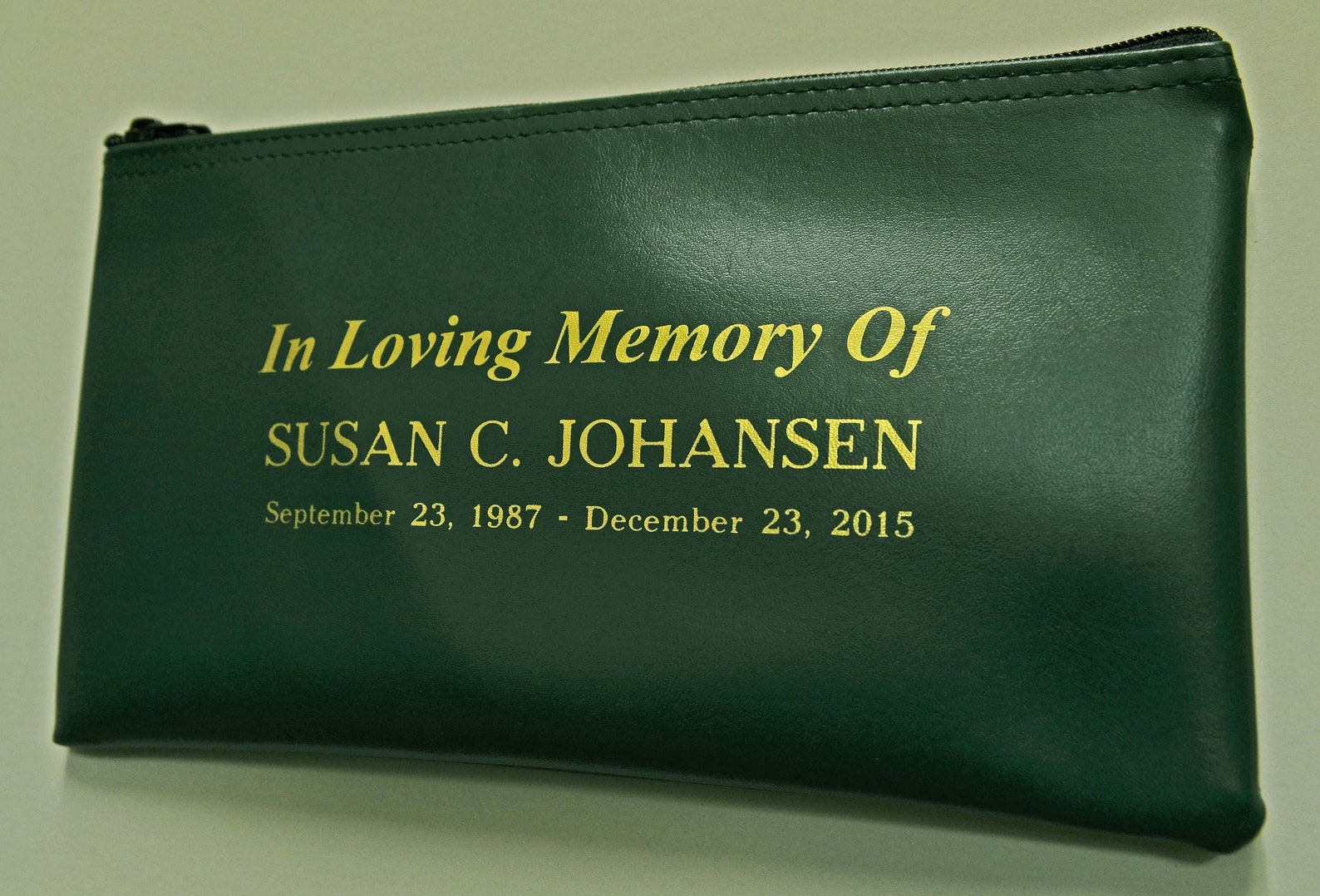 In Loving Memory of Bag Tribute Pouch Memorial Purse Etsy