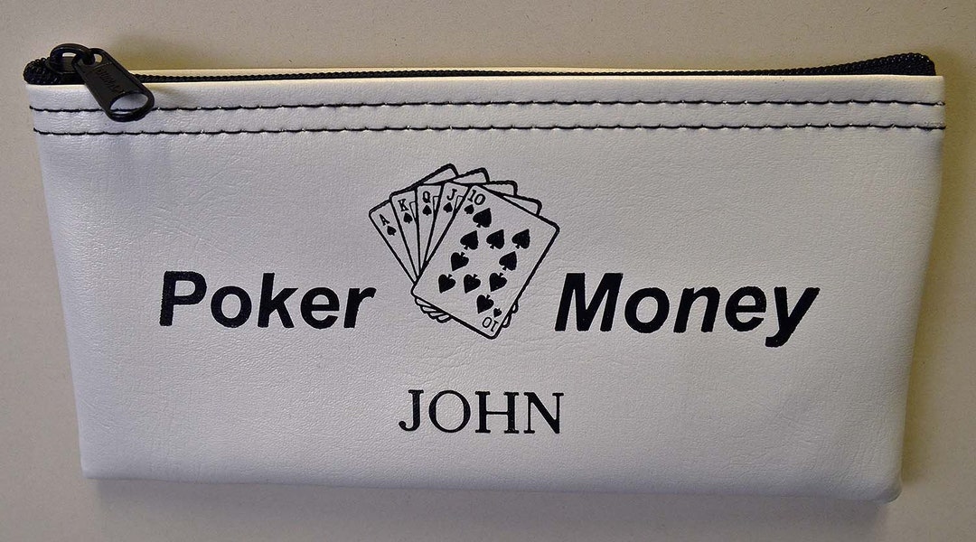 Personalized Poker Player Money Chip Bag Wallet Purse Gambling Pouch
