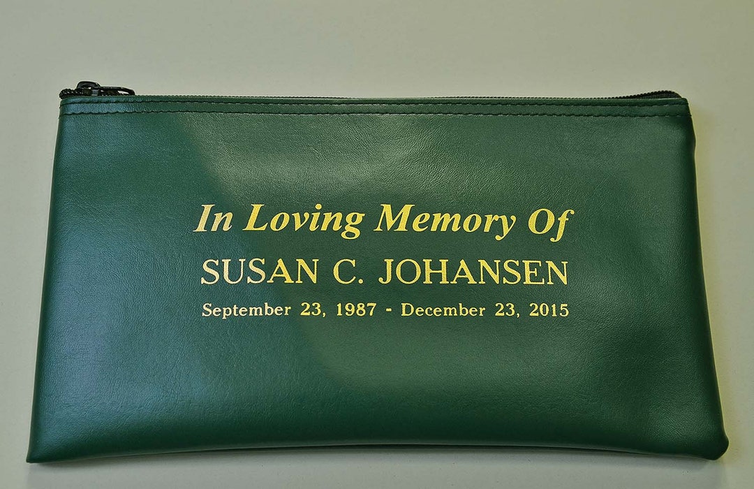 In Loving Memory of Bag Tribute Pouch Memorial Purse Etsy
