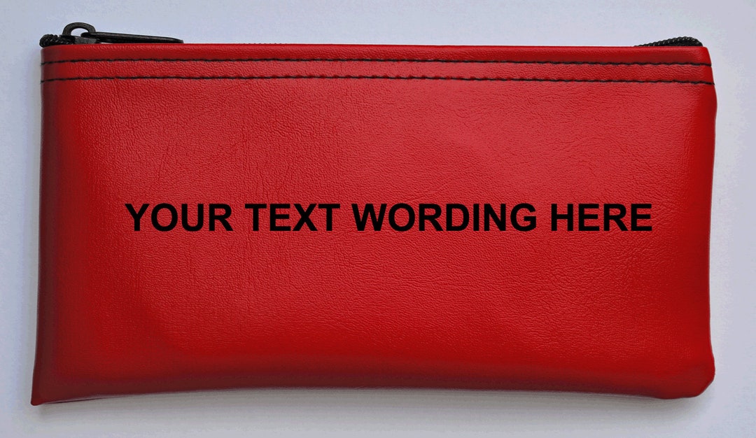 Personlaized Custom Vinyl Money Bag Zipper Wallet Coin Purse Dollar