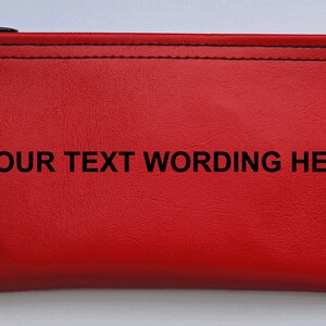 Personlaized Custom Vinyl Money Bag Zipper Wallet Coin Purse Dollar Bill Size Cash Token Coin pouch