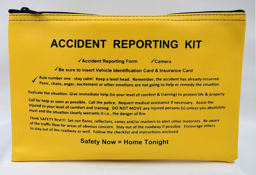 Accident Reporting Kit Vehicle Accident Pouch Vehicle Manuals Bag Auto