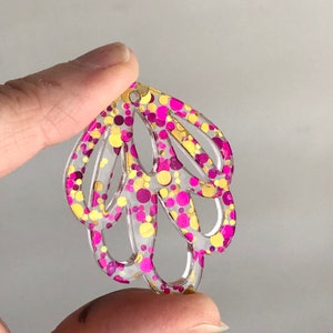 Petal Acrylic Earring Blanks | Earring Blanks |  Wooden Earring Blanks | earring pieces | Laser cut earring shapes | DIY earring shapes