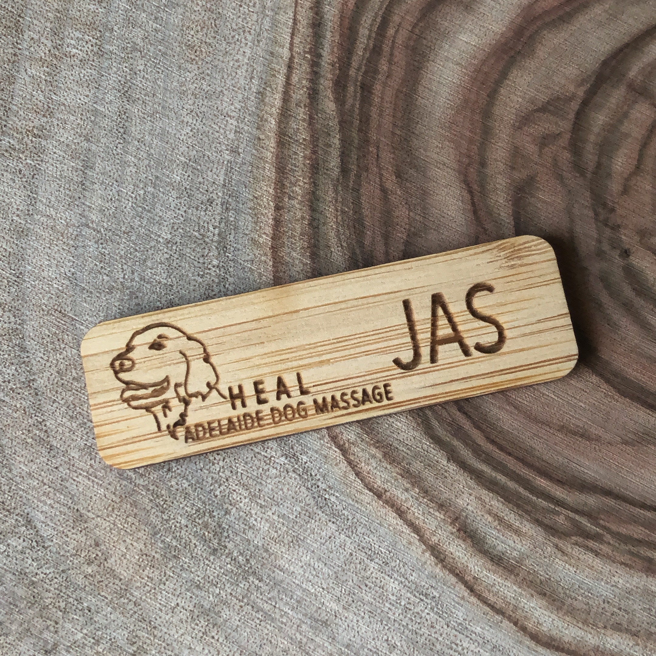 Wooden Name Badge Name Badge Custom Name Badge Etsy Australia