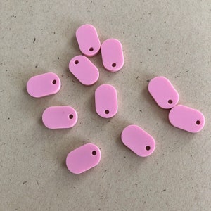 Laser cut acrylic Pill stud shape