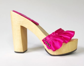 fuchsia prom shoes