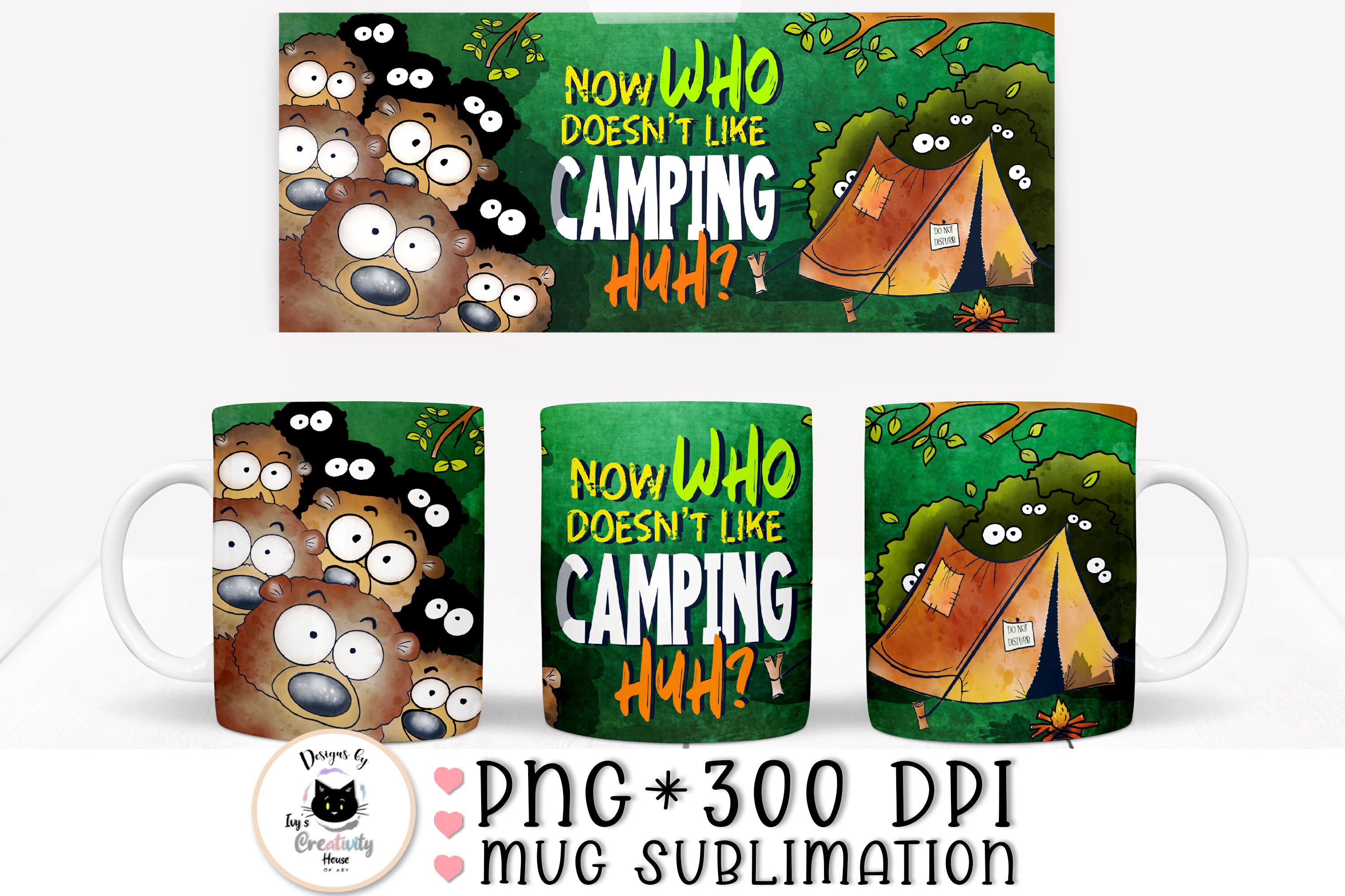 Camping Mug Png, Camping Mug Design, Camping Png for Sublimation