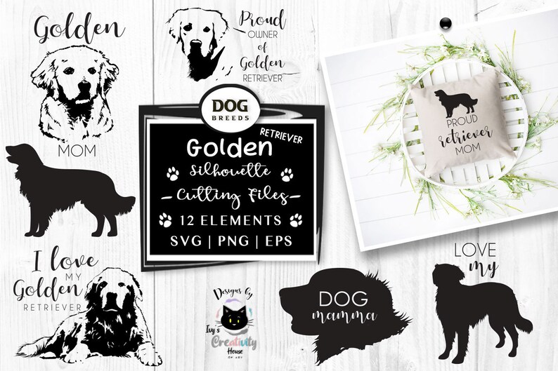 Download Art Collectibles Clip Art Dog Silhouette Svg Dog Cut File Golden Retriever Mom Svg Golden Retriever Svg Dog Breed Silhouette Dog Breed Clipart Dog Png Files