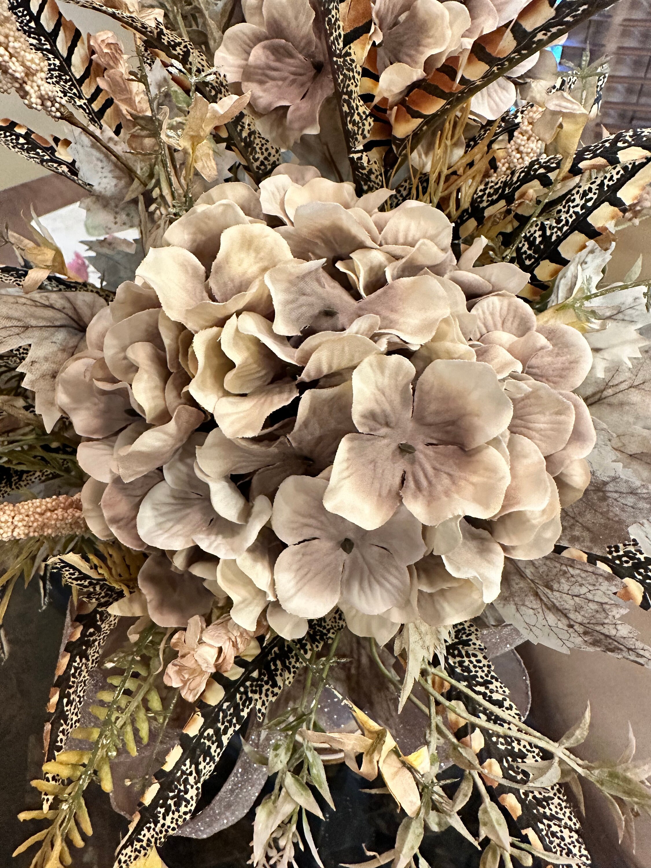 Everyday Brown Table Centerpiece, Table Centerpiece, Floral Arrangement