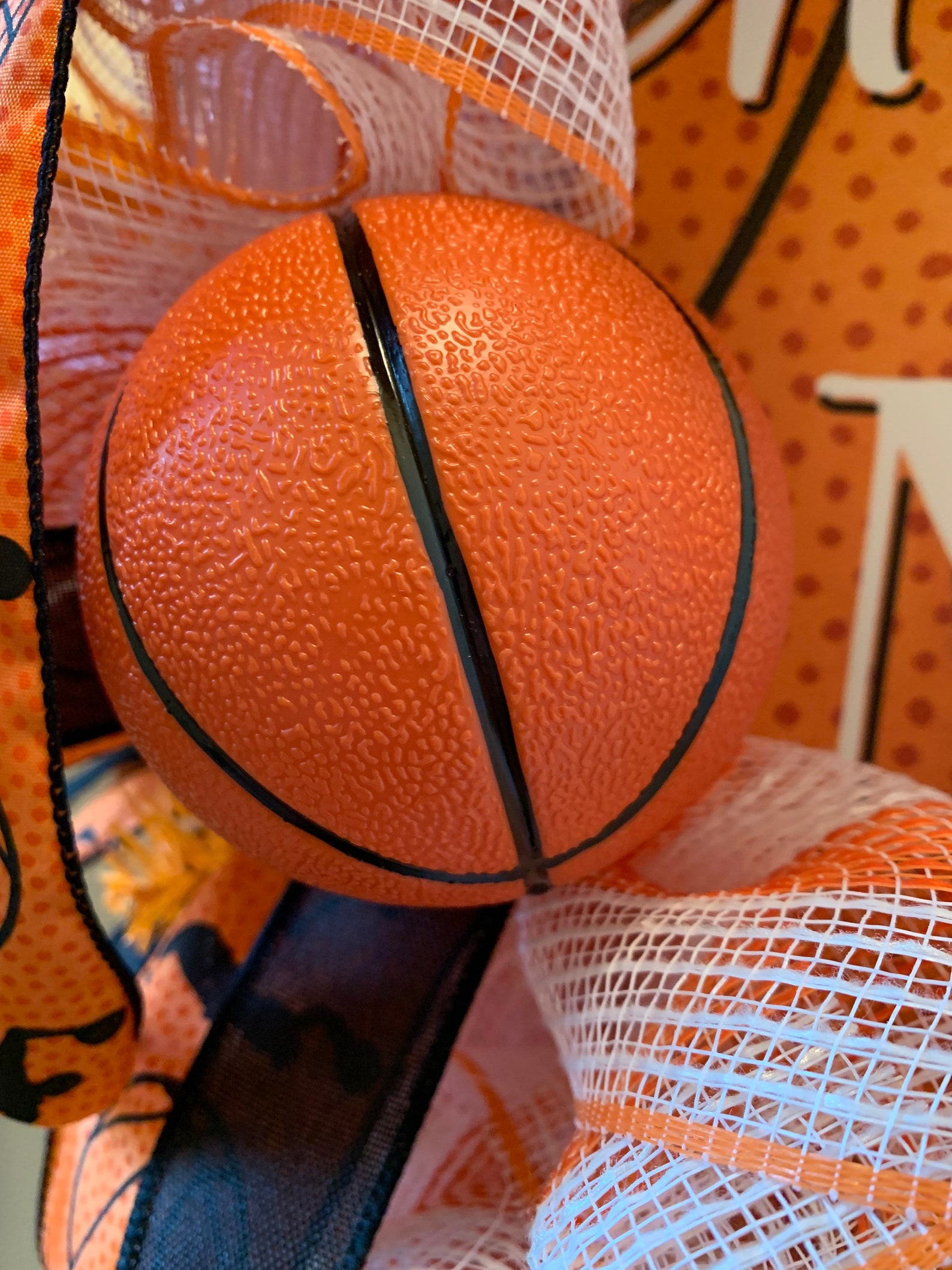 Basketball Door Wreath House Gift Home Decor Wall Decor Etsy