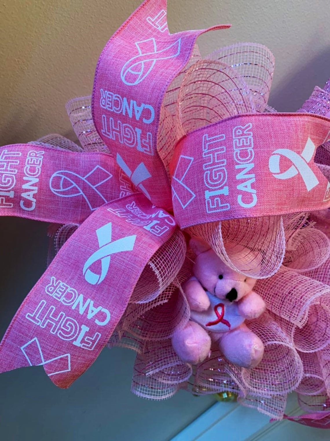 breast-cancer-awareness-wreath-pink-ribbon-decor-etsy