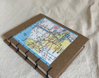 Niagara Falls New York Handmade Upcycled Journal, Handmade Sketchbook, Handmade Notebook