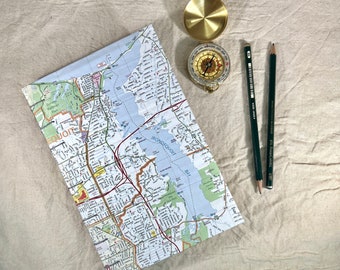 Rochester New York Travel Journal - Handmade Irondequoit Travel Journal - Handmade Travel Journal - Recycled Junk Journal
