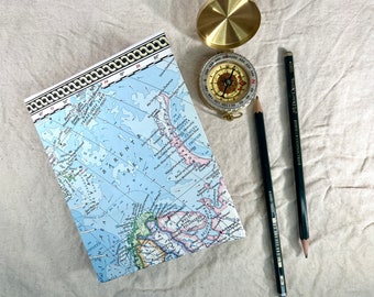 Norway Travel Journal - Handmade Arctic Travel Journal - Handmade Travel Journal - Recycled Junk Journal