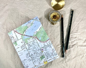 Rochester Travel Journal - Handmade New York Journal - Handmade Travel Journal - Recycled Junk Journal