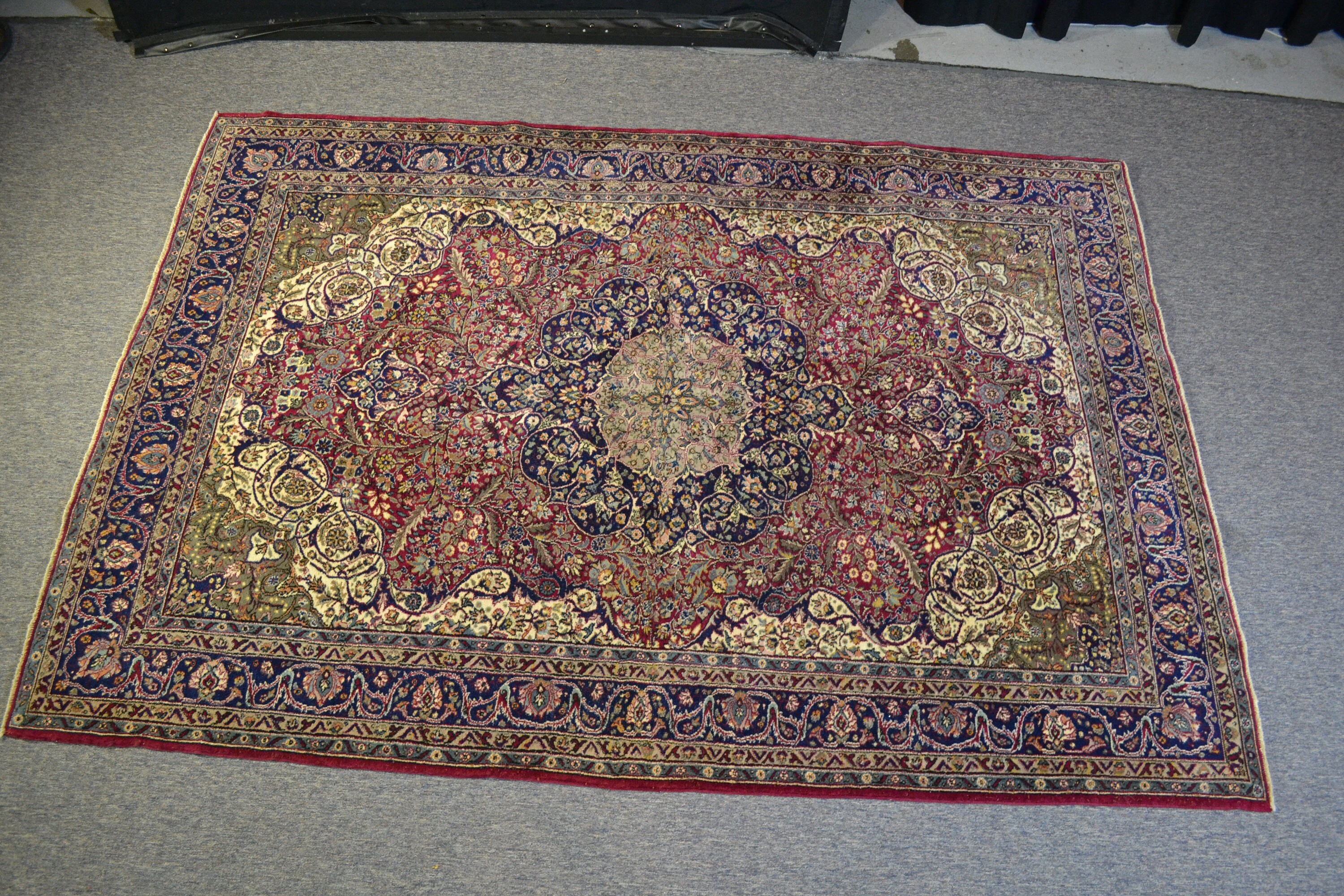 Vintage Turkish Wool Area Rug Etsy