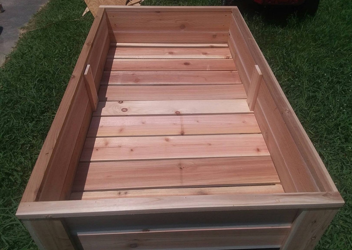 Cedar Raised Garden Box Kit 48x30x33 Etsy