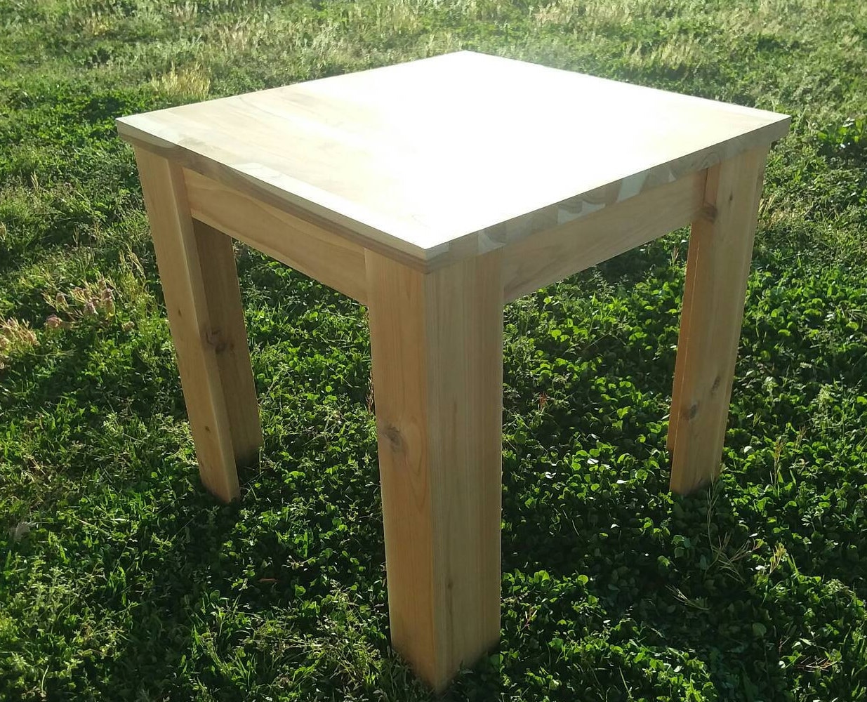 Teak and Cedar Patio Table Kit 24x24x23 Etsy