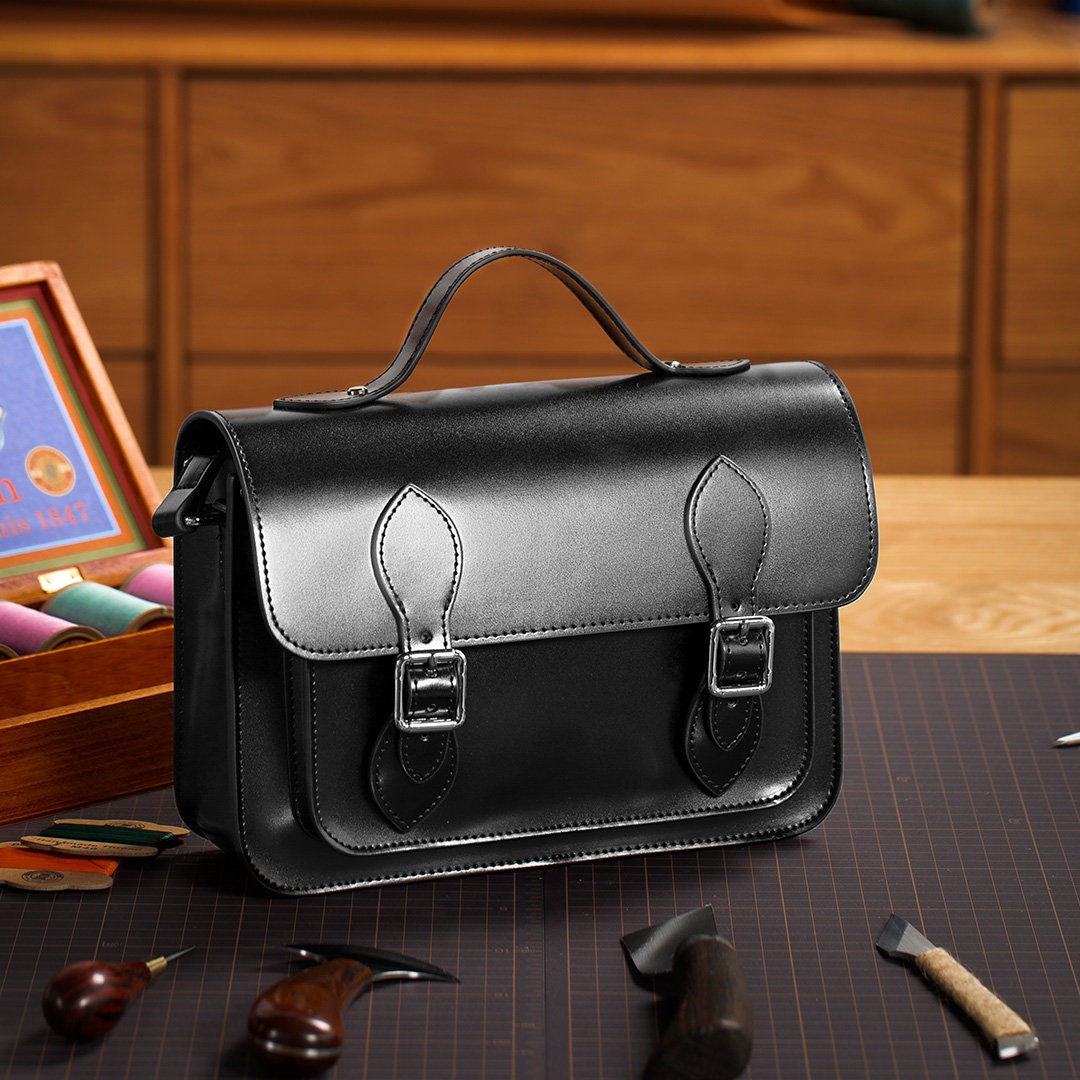 Make it Yourself Leather Messenger Bag DIY Kit Womens Satchel Etsy