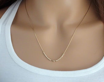 Personalized Morse Code Necklace, Profanity Jewelry, Custom Word Necklace, Hidden Message Jewelry, Mother&#39;s day,Sterling Silver, Gold Filled