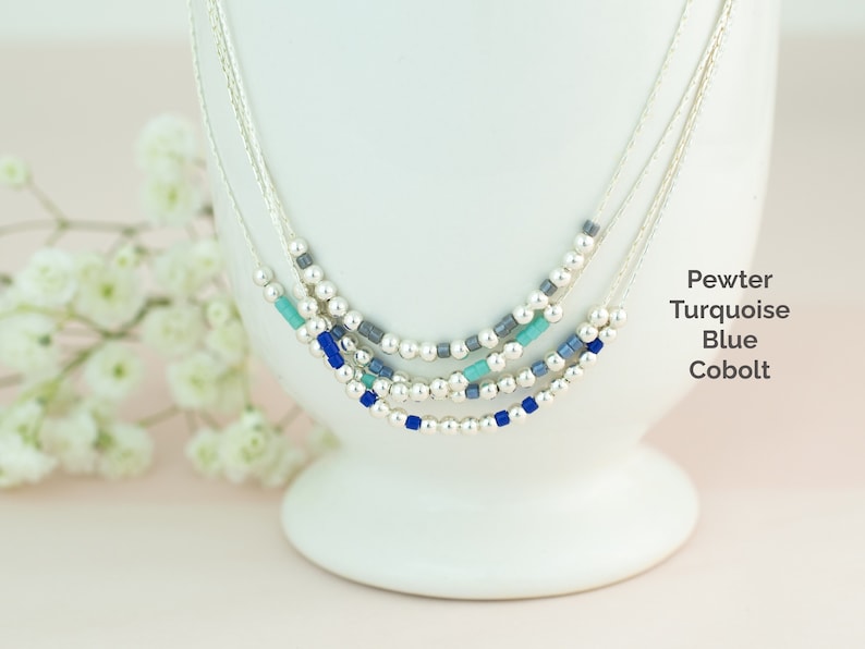 Personalized Morse Code Necklace, Custom Name, Tiny Bead Necklace ...