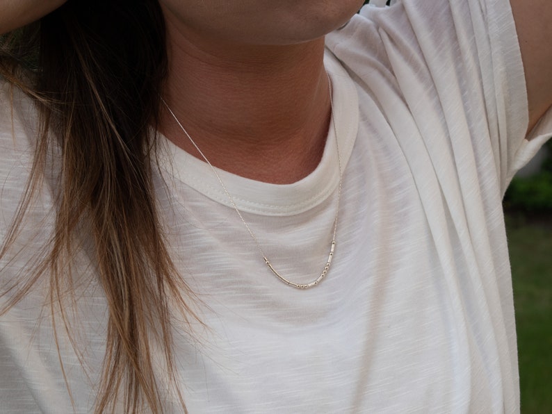 Exhale the Bullshit Morse Code Necklace, Anxiety Help, Stress Relief Quote, Mental Health Awareness, Zen Mantra, Self Care, Fuck Anxiety image 5