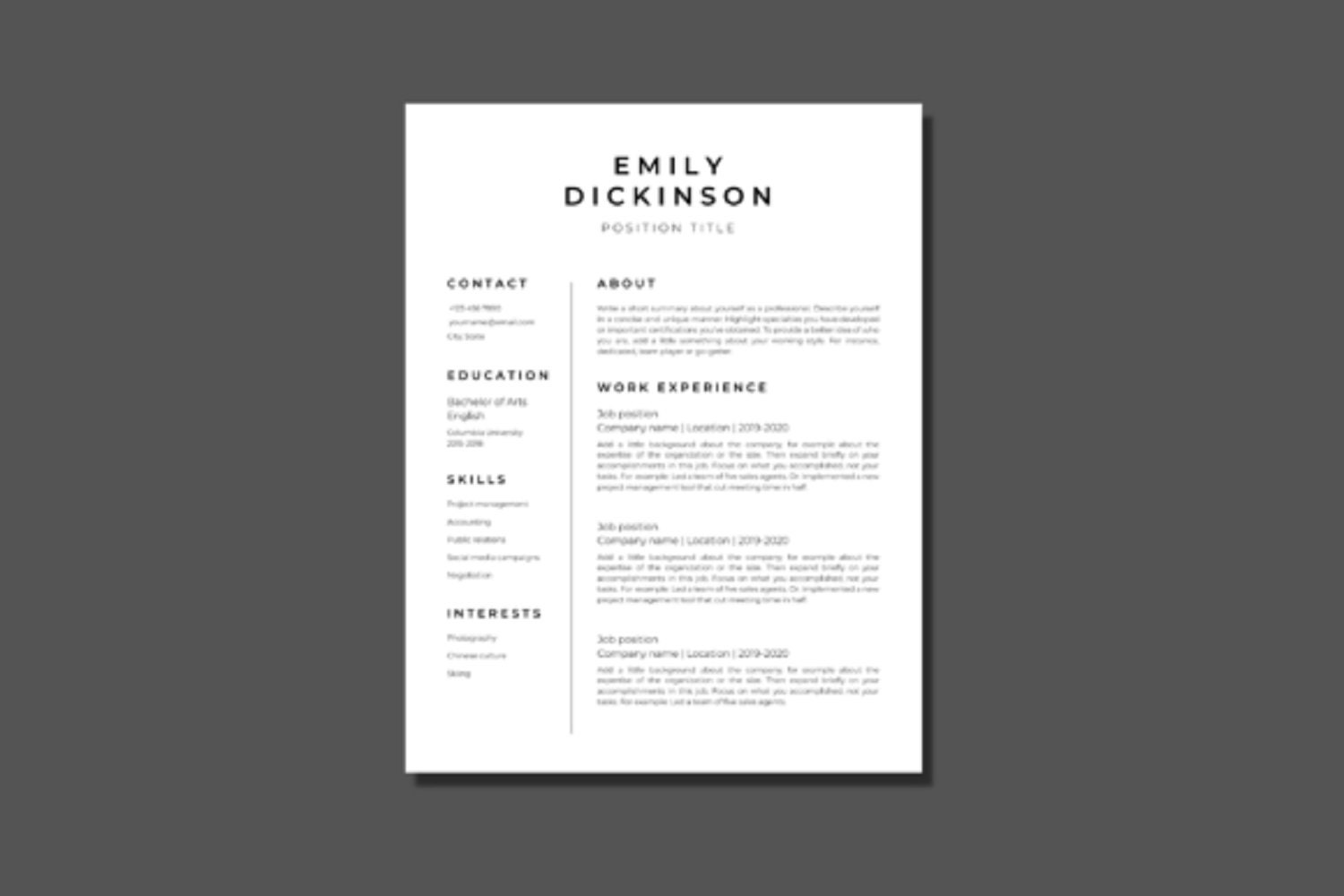 Modern Resume Template Bundle 30 Google Docs Word - Etsy