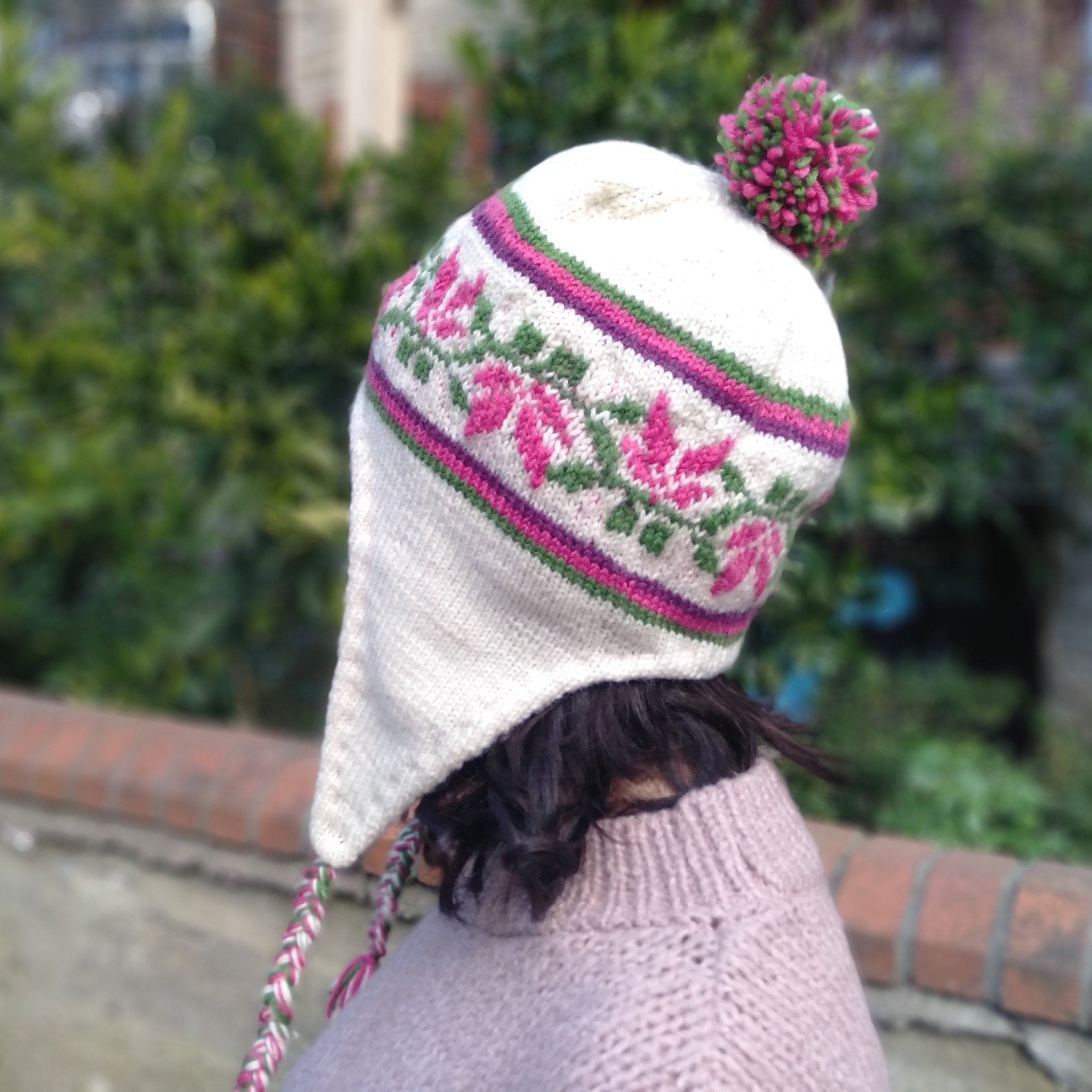 Hand Knitted Pure Wool Winter Trapper 